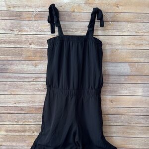 Dylan Gray Black Wide Leg Cropped Jumpsuit